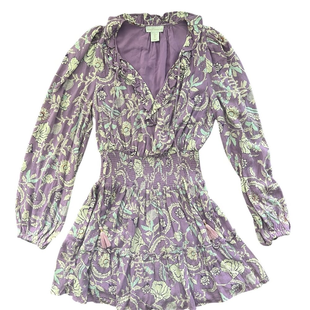 House of Harlow Long Sleeve Babydoll Dress in Size S